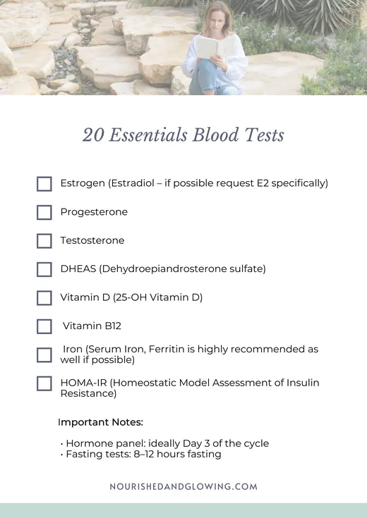 A page from The Foundational Biomarker Blueprint for Women