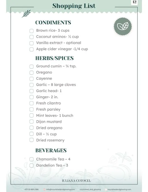 A page from 7-Day Hormone Detox