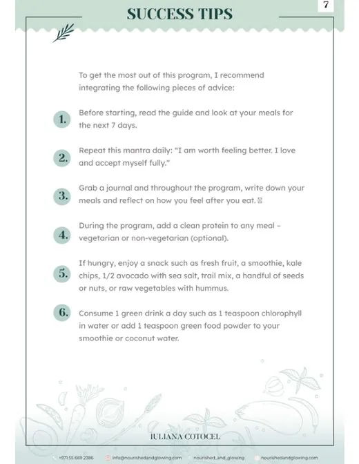 A page from 7-Day Hormone Detox