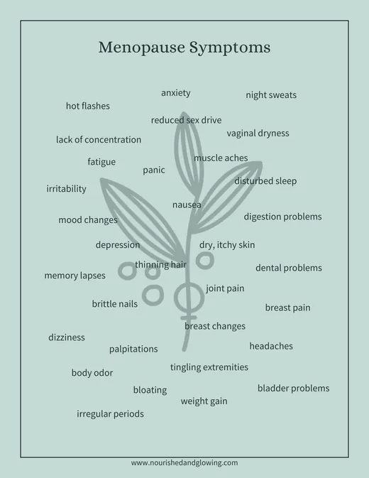 A page from Menopause Self-Care Workbook