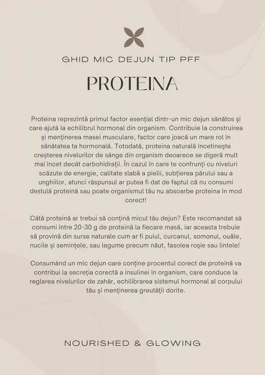 A page from Provocare 7 Zile: Mic Dejun tip PFF