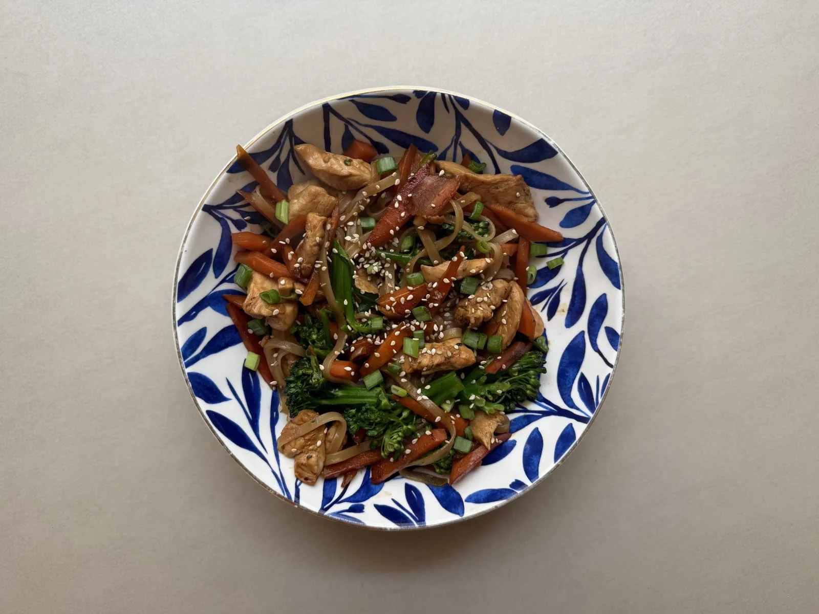 High-Protein Chicken Stir-Fry Noodles